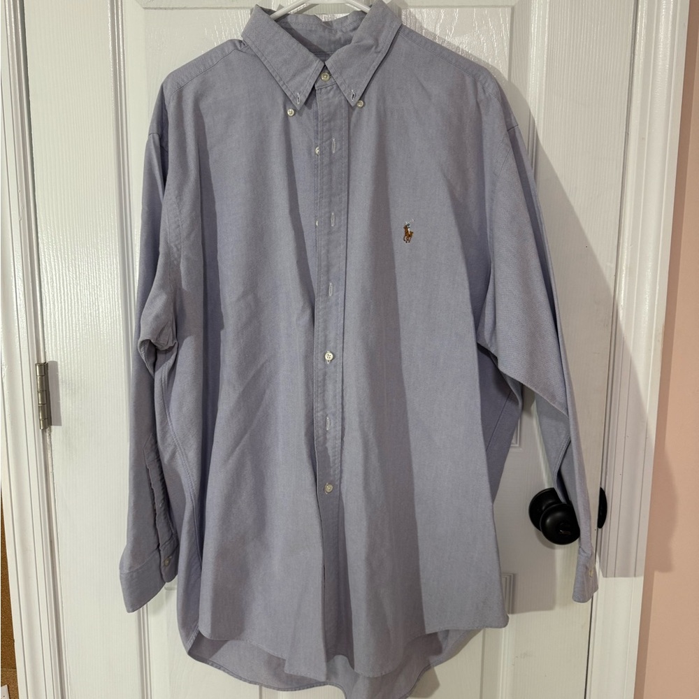 Ralph Lauren Blue Casual Button Down Shirt